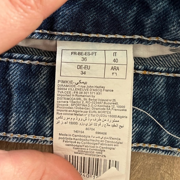 🌺 Denim shorts by Pimkie size 6 🌺 - Picture 4 of 4